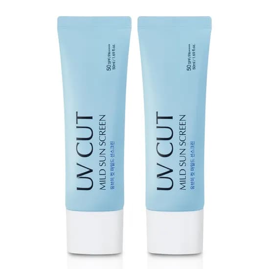 에네스티 유브이 컷 마일드 선스크린(SPF50+) 순한 선크림 50ml, 2개