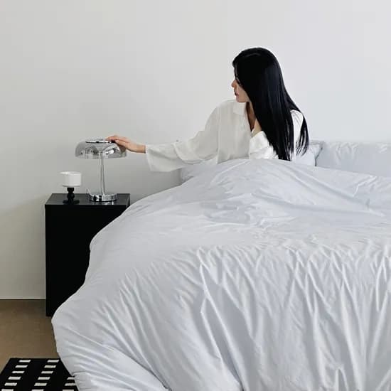 누비지오 울트라 플러피 호텔 100수 고밀도 순면 사계절 무봉제 차렵이불 베개커버세트 SS