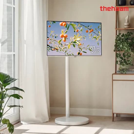 더함 삼탠바이미 스마트 QLED 81cm 32인치 에센셜 이동식 스탠드