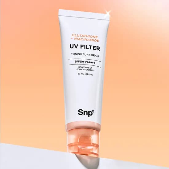 Snp 글루타치온 나이아신아마이드 파데프리 톤업 무기자차UV선크림 50ml SPF50+