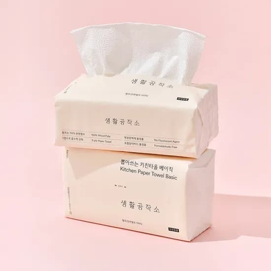 생활공작소 뽑아쓰는 키친타올 베이직 100매 9개