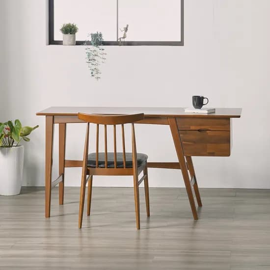 인테리어레시피 오피스 데스크 중고등학생 대학생 원목 책상 1800x600mm 월넛