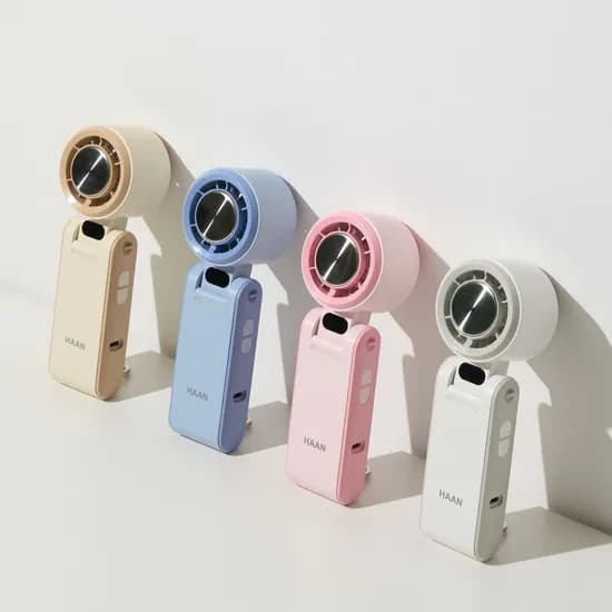 한경희 100단 터보 냉각 휴대용 캠핑 등산 탁상용 핸디 손선풍기 HF-T50F