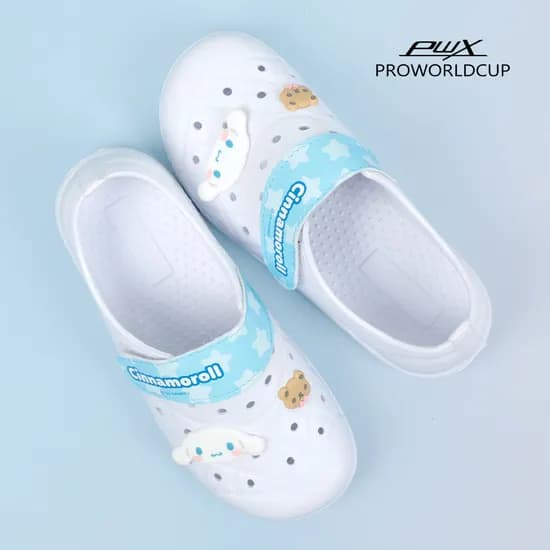 PWX 초등학생 어린이집 캐릭터 신발 시나모롤 스타 EVA실내화(WT)