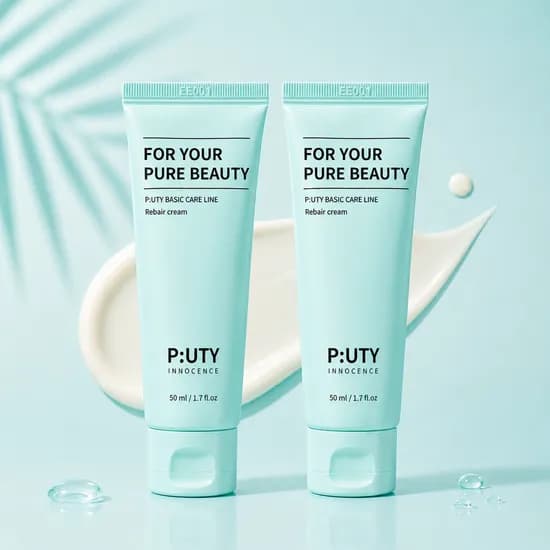퓨노센스 리베어크림 재생 수분 진정 시카 EGF 판테놀 세라마이드 크림 50ml, 2개