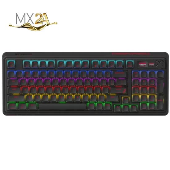 체리 XTRFY PIXIU 98 RGB MX2A 무선 3모드 8K 게이밍 키보드 블랙 저소음 적축