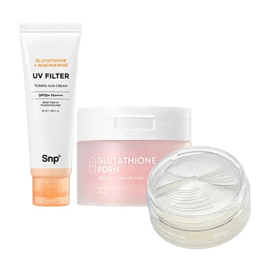 Snp 글루타치온 3종 SET (선크림+잡티패치+광채패드)