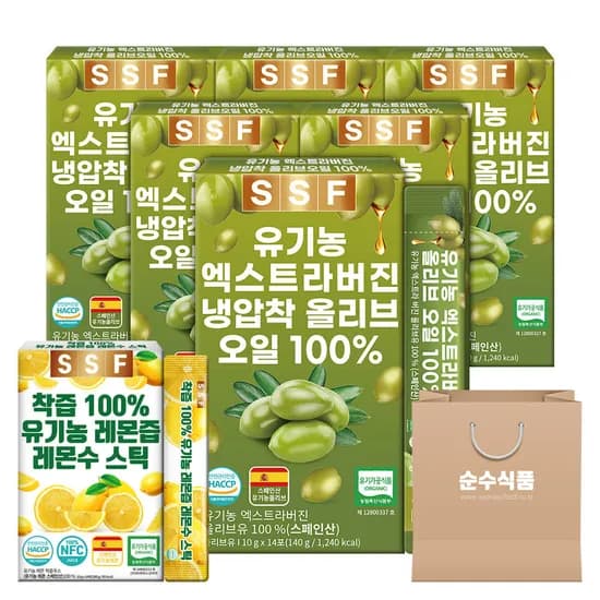 유기농 엑스트라버진 올리브오일 100% 냉압착 스페인 3박스+3박스 총 84포 스틱 올리브유