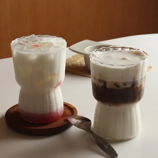 내열 유리컵 아이스 커피잔 집들이 선물 맥주잔 325ml 2개