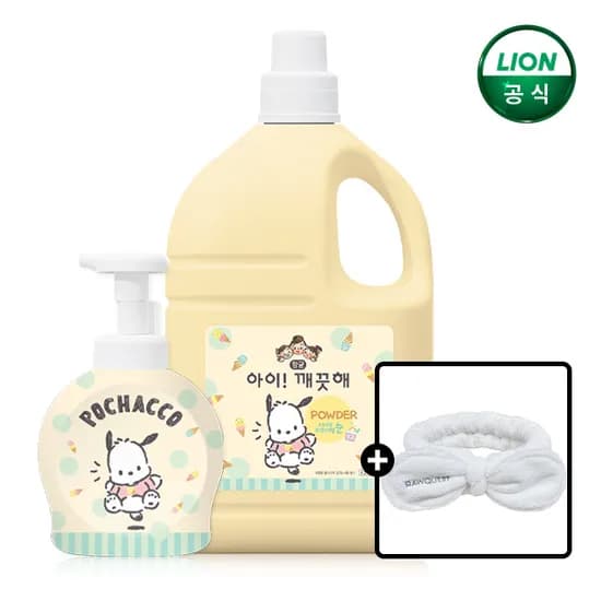 아이깨끗해 X 포차코 대용량 핸드워시 순향 4.5L+공용기&세안밴드 증정