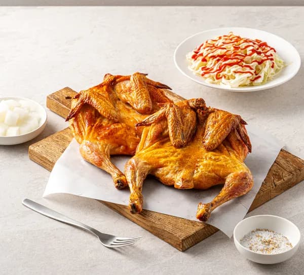 국내산 옛날통닭 1마리 후라이드 치킨 에어프라이어 염지닭 오리지널 매운맛