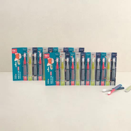 케이맘 키즈 칫솔 2단계 12P+12P (총 24P) 어린이구강 어린이집준비
