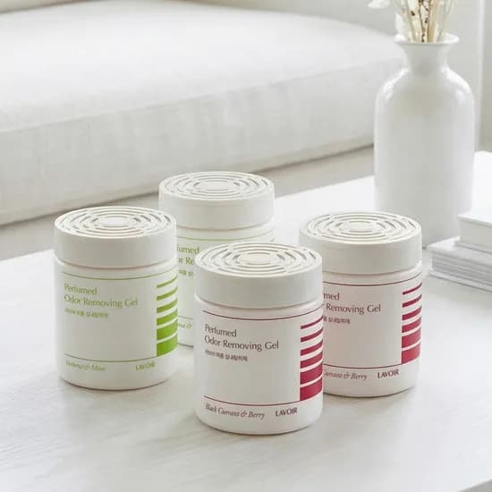 라브아 실내 퍼퓸 탈취제 세트 버베나+블랙커런트, 250g, 4개