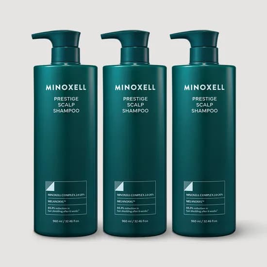 현대약품 마이녹셀 프레스티지 스칼프 뿌리볼륨 탈모샴푸 960ml, 3개
