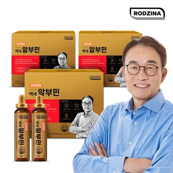 프리미엄 오한진 백세알부민 3박스(90병) 3개월분 마시는 액상 알부민 먹는 단백질 홈쇼핑