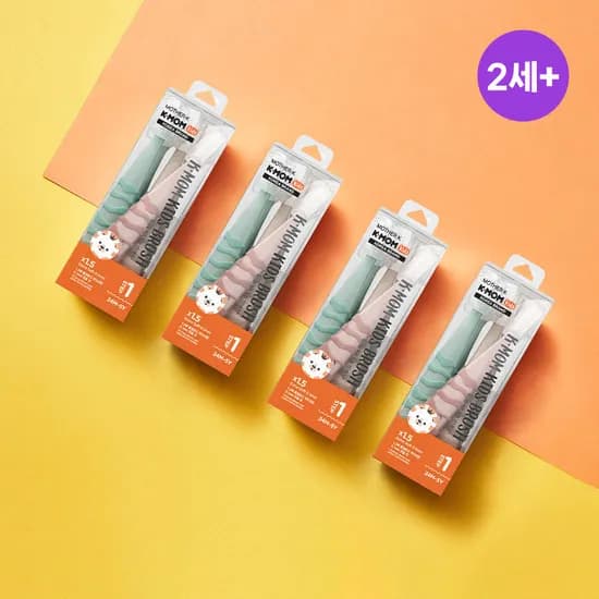 케이맘 키즈칫솔 1단계 6P × 4세트  (박스형/믹스) / 총24P 유아구강 어린이칫솔