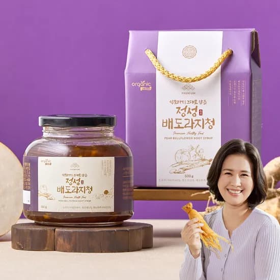 오가닉프렌즈 100% 국내산 약도라지 배도라지청 도라지 진액 즙 500g