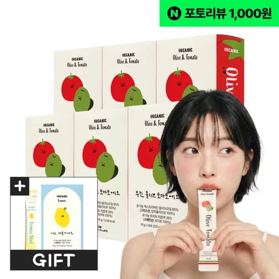뚜띠프루티 올토샷 유기농 엑스트라버진 공복 올리브오일 토마토 스틱 210ml 6개