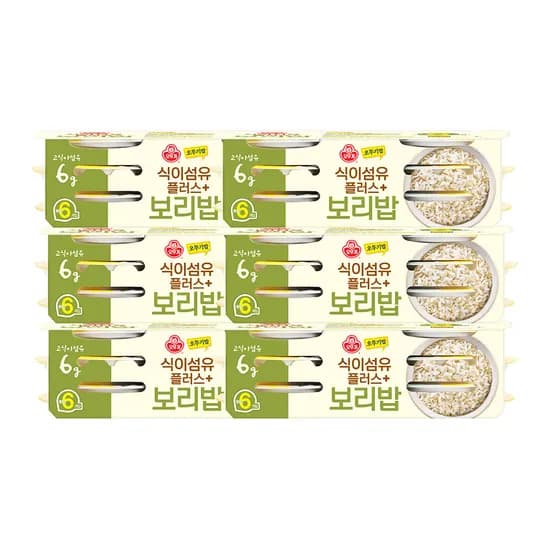 오뚜기 오뚜기밥 식이섬유플러스 보리밥 130g, 36개