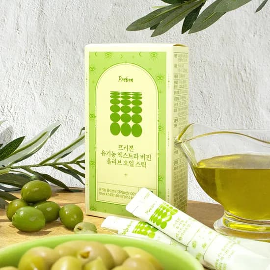 공복루틴 프리본 그리스 산도 0.08 유기농 엑스트라버진 올리브오일 스틱 140ml, 6개