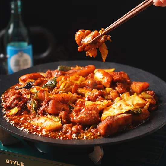 춘천 역전 닭갈비 국내산 닭고기 캠핑 음식 500g, 3개