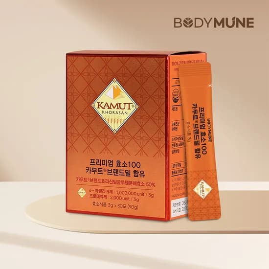 프리미엄 카무트 효소 100만 역가 (1개월분) 골드 카뮤트효소 30포, 1개