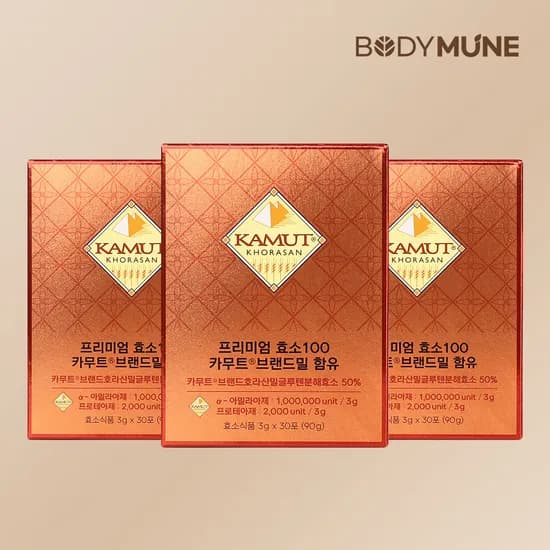 프리미엄 카무트 효소 100만 역가 (1개월분) 골드 카뮤트효소 30포, 3개