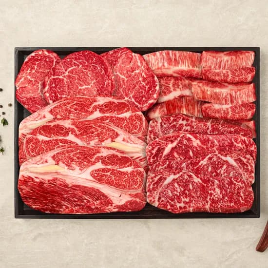 거래처 모듬 한우 선물 세트 투뿔 소고기 설 추석 명절 블랙, 1.2kg, 1개