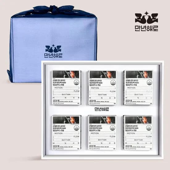 철갑상어 콘드로이친 1500 뮤코다당단백 소연골 6형 저분자 60정, 6개
