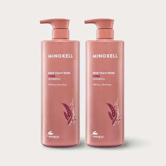 현대약품 마이녹셀 맥주효모 로즈PDRN 탈모샴푸 1000ml, 2개