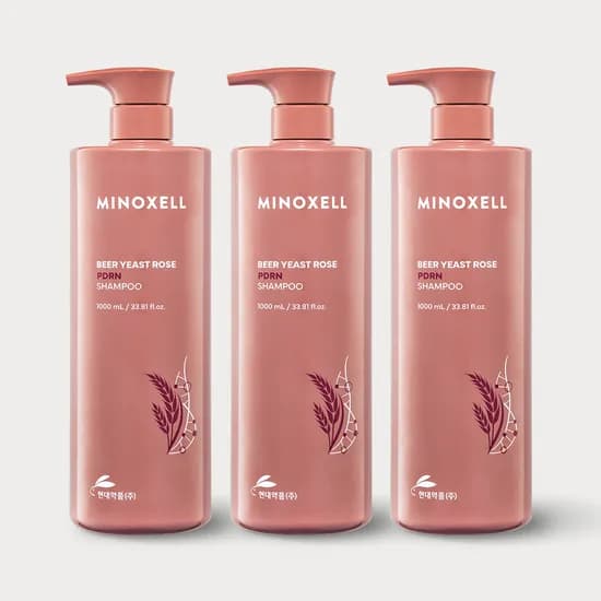 현대약품 마이녹셀 맥주효모 로즈PDRN 탈모샴푸 1000ml, 3개