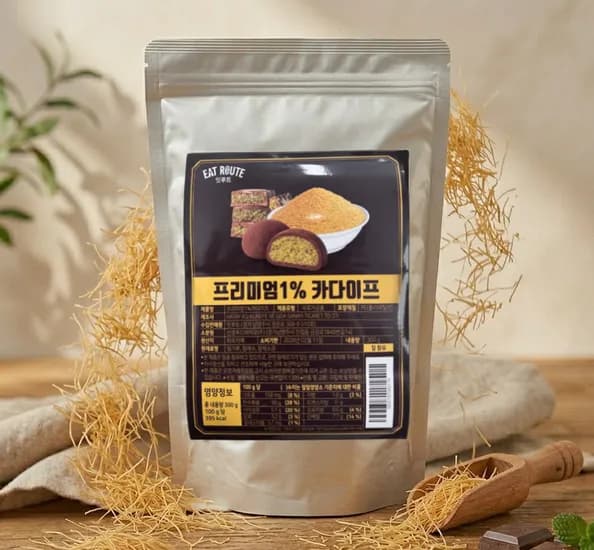 프리미엄1% 두바이쫀득쿠키재료 카다이프 300g, 2개