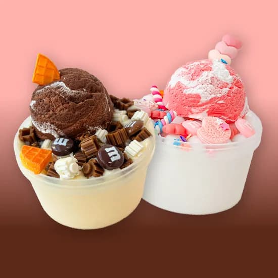 딸기요거트&초코바닐라 팔레트슬라임 안전한 수제 핸드메이드 슬라임 액체괴물 액괴 마켓 선물