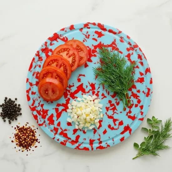 살림오늘 발레 컨페티 UPE 프리미엄 도마 써클홈 30X30 오션루비