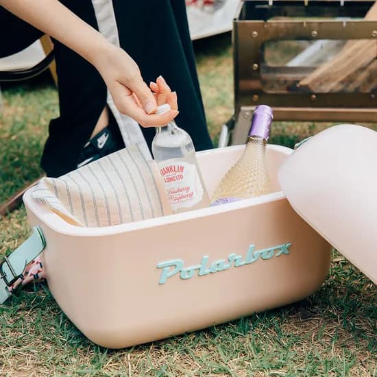 폴라박스 감성 캠핑 피크닉 쿨러 보온보냉 아이스박스 20L 버블핑크