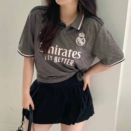 아디다스 레알마드리드 져지 축구 유니폼 반팔 카라 티셔츠