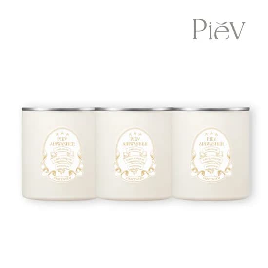 피에브 에어워셔 고체 탈취제 화장실 실내 냄새 제거 방향제 무향, 250g, 3개