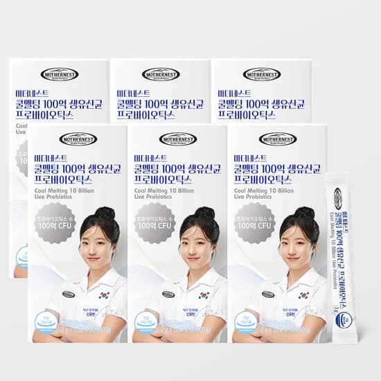 마더네스트 쿨멜팅 100억 생유산균 프로바이오틱스 신유빈유산균 30포, 6개