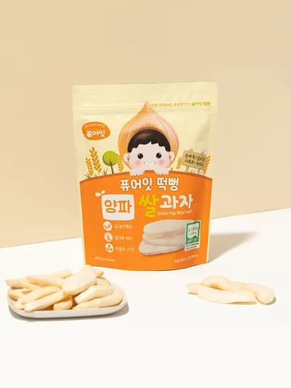 퓨어잇 떡뻥 유기농 양파 쌀과자 아이간식
