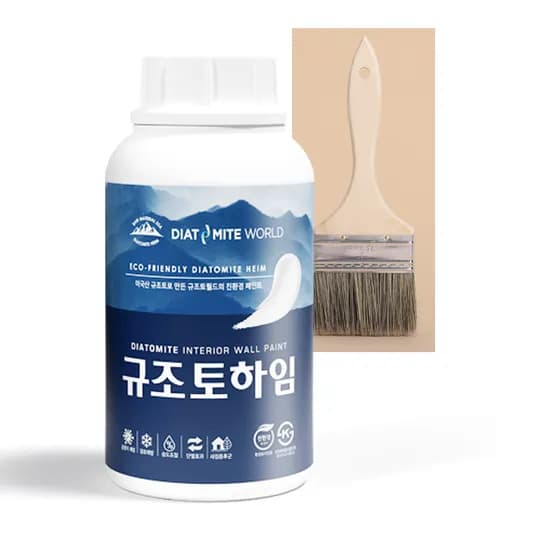 규조토하임 결로방지페인트 곰팡이방지 베란다 단열 벽지 셀프 방수 친환경 1.3kg