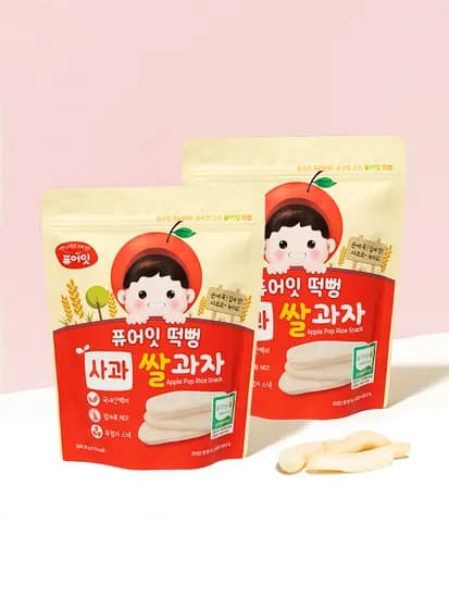 퓨어잇 떡뻥 유기농 쌀과자 아이간식 아기과자