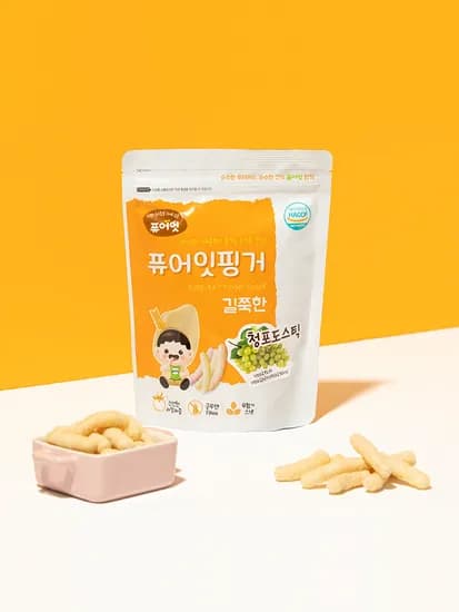 퓨어잇 핑거 길쭉한 청포도스틱 아이과자 간식