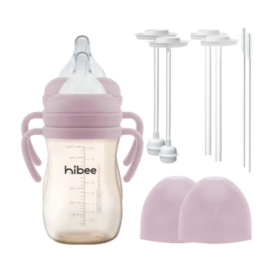 ★하이비 PPSU 뉴트럴 3초 자기주도 빨대젖병 270ml 풀세트 트윈팩 트리플팩