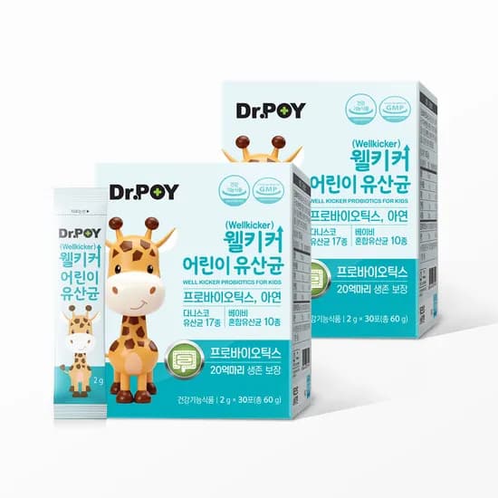 웰키커 어린이 아기 비피더스균 유산균 2g x 30포, 2개