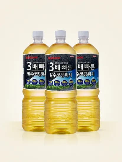 레인OK 3배 빠른 발수코팅 에탄올워셔액 1800ml 3개