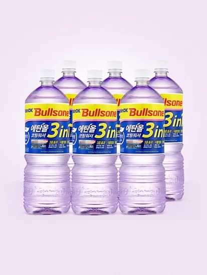 레인OK 에탄올 3in1 코팅 워셔액 1800ml 6개