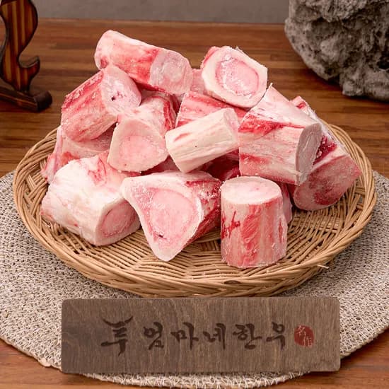 엄마네 한우 1등급 투뿔 뼈 사골 잡뼈 꼬리 반골 우족 도가니 스지 모듬