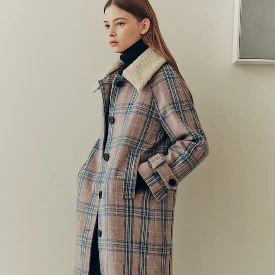프렌치 울 맥 코트  FRENCH WOOL MAC COAT / BLUE