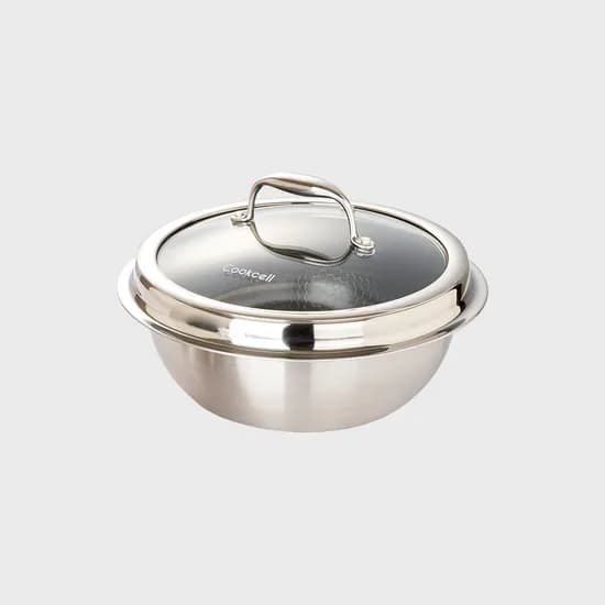 쿡셀 통3중 스테인레스 가마솥 블랙 22cm