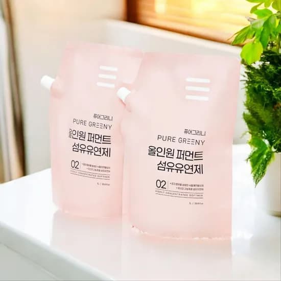 1+1 퓨어그리니 고농축 비누향 섬유유연제